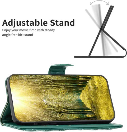 Miniatura 2 de jioeuinly Kalley Silver C - Funda compatible con Kalley Silver C Phone Case Cover Flip Stand Cover Women Wallet XXF Verde