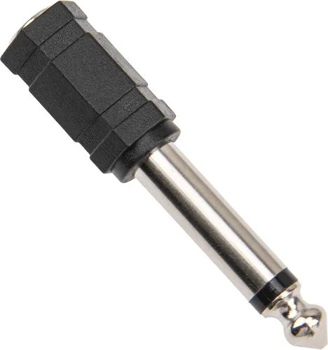 Miniatura 2 de Paquete de 30 conectores mono macho de 0.250 in 1/4 pulgadas a 0.138 in 1/8 pulgadas hembra micrófono de audio profesional adaptador de conector