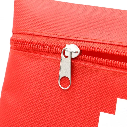 Miniatura 7 de Faylapa 6 mini bolsas vacías de primeros auxilios, mini bolsa vacía de viaje para botiquín de primeros auxilios para viajes, hogar, oficina, Rojo