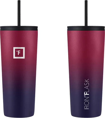 Miniatura 3 de IRON °FLASK Vaso clásico - Botella de agua de acero inoxidable aislada al vacío, de doble pared, taza de bebida, taza de viaje aislada