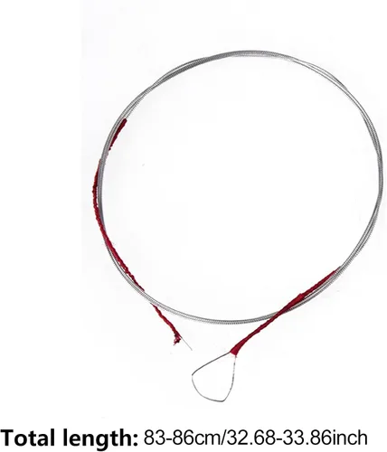 Miniatura 2 de Lovermusic 39.37 pulgadas de longitud, accesorios de instrumentos musicales chinos plateados para cuerdas Erhu de 2 cuerdas, paquete de 2