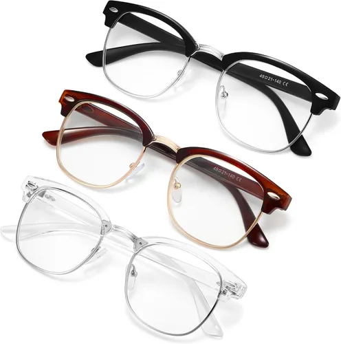 Miniatura 14 de Racico Gafas de luz azul para hombres y mujeres - Material mixto + Marcos de metal con revestimiento de protección UV