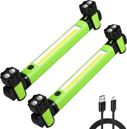 Miniatura 8 de Luz de trabajo, 2500 lm ultra brillante, luces LED de trabajo recargables de 5200 mAh, barra de luz de trabajo magnética debajo del capó