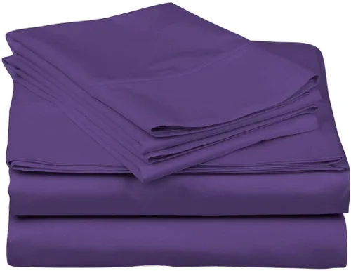 Miniatura 72 de Epic Cotton Juego de sábanas de 6 piezas, 100% algodón egipcio, de lujo, súper suave, bolsillos profundos de 12 pulgadas, tamaño King, 1000 hilos