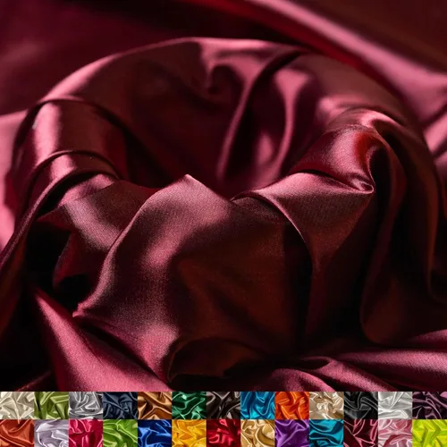 Miniatura 23 de Ice Fabrics The Yard - Tela de satén elástica Charmeuse de 58/60 pulgadas de ancho, sedosa y suave para coser ropa, vestidos, vestidos de noche