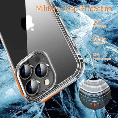 Miniatura 4 de Funda transparente para iPhone 13 Pro Max, funda cruzada para teléfono con correa ajustable de nailon para el cuello, funda suave de policarbonato