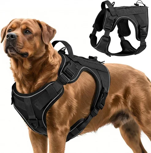 Miniatura 47 de VavoPaw cinturón de seguridad para perro, arnés de coche con peto de seguridad y hebilla ajustable para vehículo, cinturón de seguridad de nailon