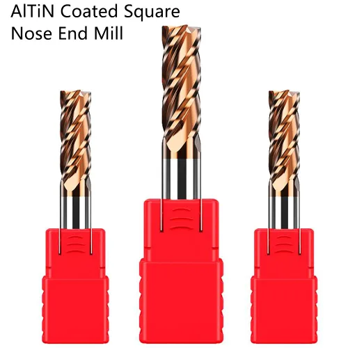 Miniatura 3 de ASNOMY 5 piezas de fresas cuadradas de carburo – 1/8 pulgadas (0.118 in) molino de extremo de carburo de grano micro para aceros de aleación/aceros
