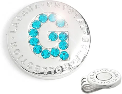 Miniatura 5 de Elixir Golf Crystal - Marcador para pelotas de golf con clip para sombrero, inicial A