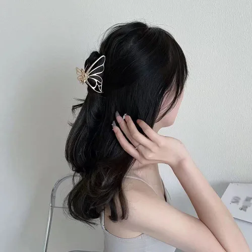 Miniatura 6 de Pinzas de pelo con garra antideslizante, gran pinza de pelo para mujeres y niñas, pinzas de pelo de metal resistentes para cabello grueso, más 2
