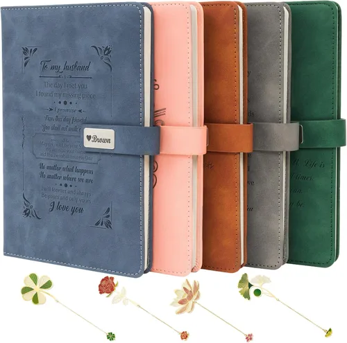 Miniatura 19 de Diarios de cuero personalizados para cuadernos bíblicos cristianos personalizados de 5 x 7 pulgadas, cuaderno de bocetos, diario de viaje, regalos