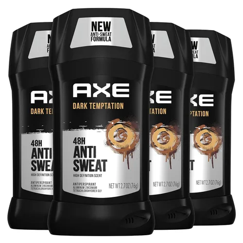 AXE Barra Antitranspirante para Hombres para Frescura de Larga Duración Dark Temptation Aroma Fresco Todo el Día Desodorante Antisudor para Hombres