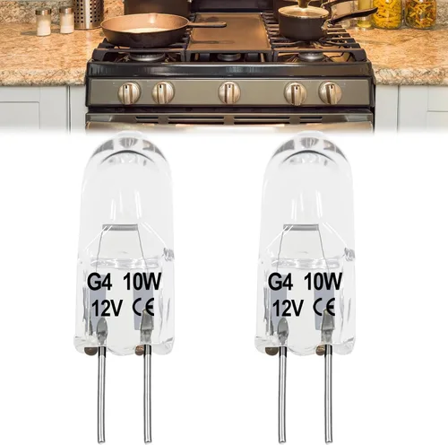 Miniatura 12 de Bombilla LED de vidrio G8 para microondas equivalente a 50 W, 130 V, 5 W, 500 lm, luz blanca diurna, compatible con campana de microondas GE Samsung
