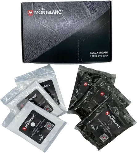 Miniatura 2 de Anilinas Black Again - Paquete de tinte para tela, renueva y tiñe tu ropa, incluye 3 sobres de tinte negro y 3 sobres de fijación para algodón y más