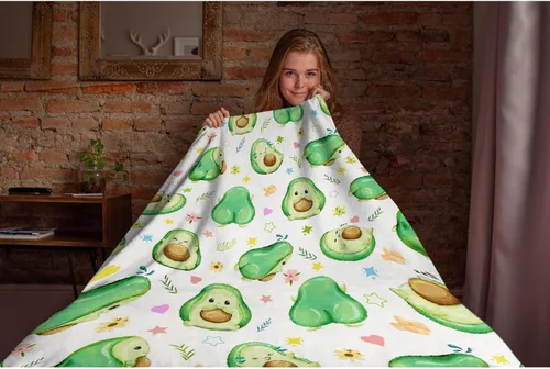 Miniatura 5 de Darani Manta de franela ligera y súper suave de aguacate, cálida y ligera, de 40 x 30 pulgadas, extra pequeña para cama de mascotas