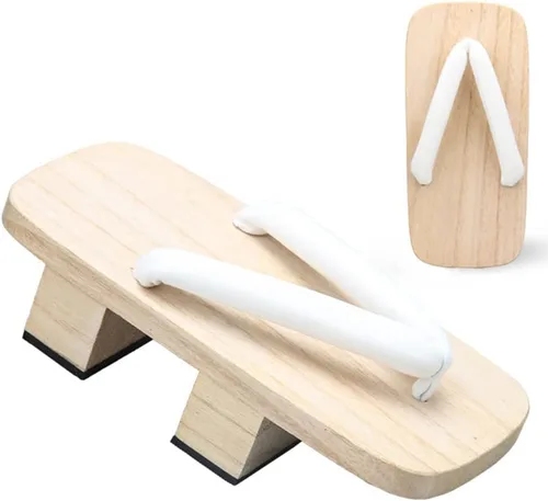 Miniatura 2 de Zuecos japoneses tradicionales Geta Samurai de dos dientes para hombres y mujeres