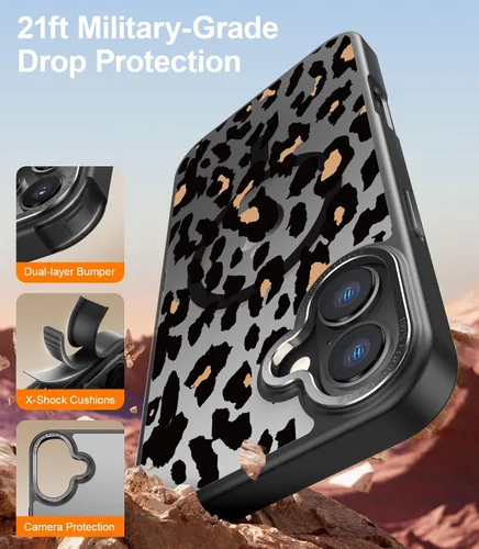 Miniatura 361 de Goodon para iPhone 15 Pro Max con protector de pantalla de privacidad, compatible con Magsafe, funda translúcida mate a prueba de golpes - Linda