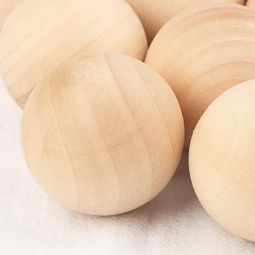 Miniatura 3 de Paquete de 20 bolas de madera sin terminar de 2 pulgadas, bolas de madera de 2 pulgadas, esferas de madera para manualidades, proyectos