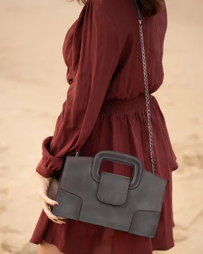 Miniatura 37 de ZLMBAGUS - Bolso de mano para mujer, diseño vintage con solapa y asa, de piel sintética, para llevar al hombro