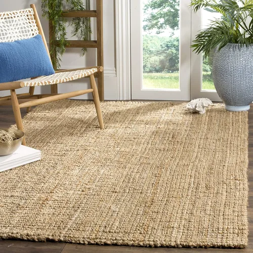 Miniatura 30 de Safavieh Natural Fiber Collection NF747A tapete de yute natural tejido a mano (5" x 8"), Yute, Natural