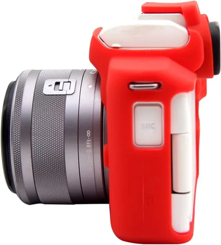 Miniatura 2 de Rieibi Funda de silicona para Canon M50 M50 Mark II, funda protectora de silicona suave para cámara digital Canon EOS M50 EOS M50 II Rojo
