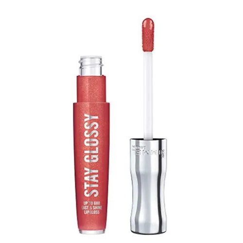 Miniatura 52 de Rimmel Stay Glossy Brillo de labios - Fórmula ligera y no pegajosa para color y brillo de labios - 130 Blushing Belgraves,.18oz Belgraves sonrojados