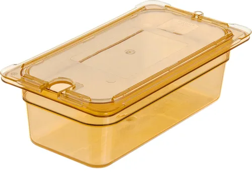Miniatura 6 de Carlisle FoodService Products Sartén de alimentos de alta temperatura, contenedor de almacenamiento de alimentos de tamaño 1/3 para servir alimentos