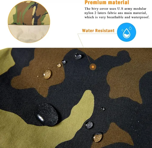 Miniatura 5 de MT Sistema de sacos de dormir modulares militares del ejército, múltiples capas con cubierta Bivy para todas las estaciones, bosque/multicámara