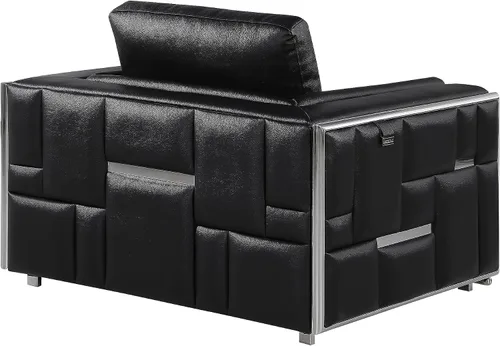 Miniatura 20 de Blackjack Furniture Catania - Moderno juego de sofá de cuero italiano de grano superior para sala de estar con marco de madera dura secada al horno