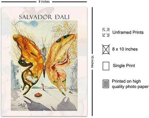 Miniatura 2 de Salvador Dali - Arte de pared y decoración impresa, arte de pared de galería, póster de museo, obra de arte surrealismo moderno, impresión