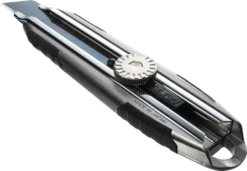 Miniatura 7 de OLFA Cuchillo utilitario resistente de 0.709 in (MXP-L) - Cuchillo de precisión de agarre antideslizante multiusos con mango de aluminio y hoja a