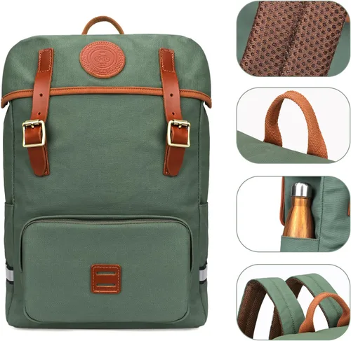 Miniatura 4 de TOURBON - Alforjas de bicicleta 2 en 1 que se convierten en mochila 15L Bicicleta Asiento Trasero Bolsa de Tronco de Almacenamiento de Equipaje