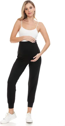Miniatura 7 de Leggings Depot Pantalones de maternidad para mujer, sobre el vientre, pantalones deportivos casuales para descansar