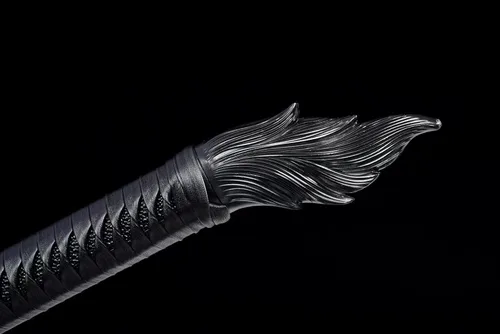 Miniatura 4 de Espada de lobo hecha a mano Cool Blue Carbon Steel Chinese Tang Dao con cinturón