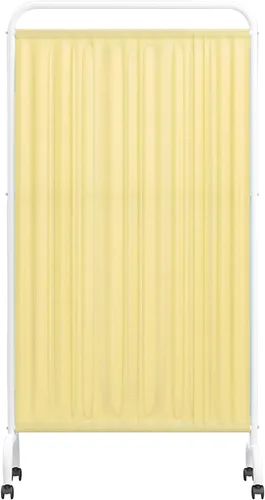 Pantalla de privacidad médica de 6 pies sobre ruedas, divisor de pared portátil independiente de habitación, divisor de habitación plegable con