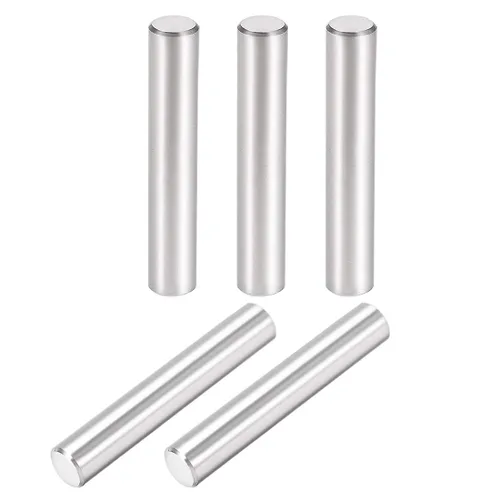 Miniatura 4 de uxcell 5 unids 0.315 in x 0.630 in pasador 304 acero inoxidable estante cilíndrico soporte pin sujetan elementos tono plata