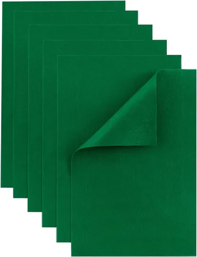 Miniatura 12 de Hojas de fieltro blanco HaoFeiJH - 6 piezas de cuadrados de fieltro suave (8x12 A4), 1.5mm de espesor, ideal para costura, retazos, decoración