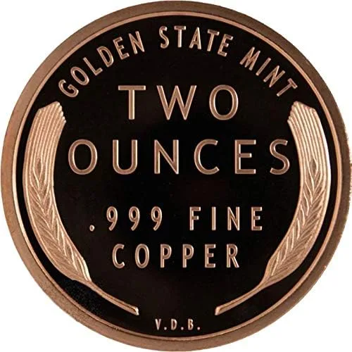 Miniatura 3 de Medallón de cobre puro .999 de 2 oz (calendario azteca)