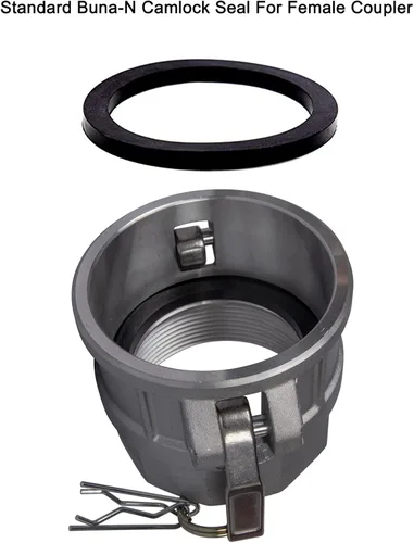 Miniatura 2 de Junta de montaje Camlock de 2 pulgadas (paquete de 10) - Sello de manguera de bloqueo de leva para acoplador hembra - Arandela de goma de repuesto