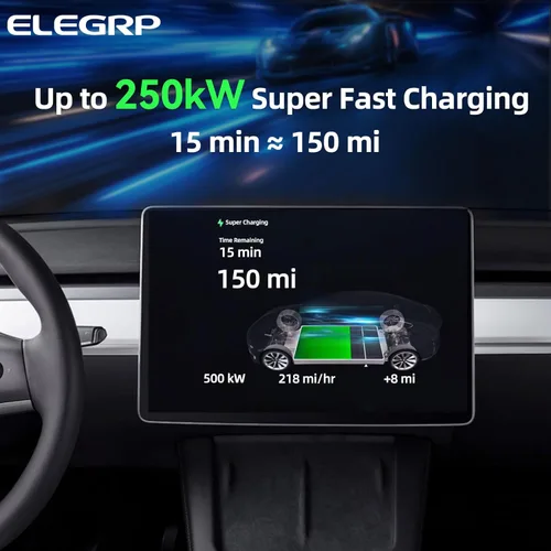 Miniatura 2 de ELEGRP Adaptador CCS1 a NACS, 500A/1000V 250kW carga CC súper rápida, compatible con Tesla modelo S/3/X/Y y todos los vehículos eléctricos NACS