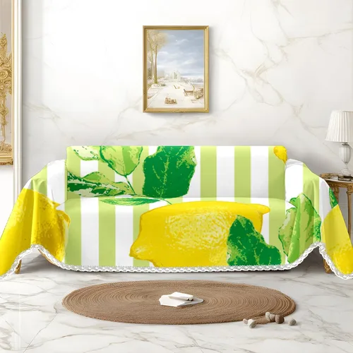 Miniatura 9 de Funda de sofá con estampado de limón, fundas de sofá resistentes a las manchas, protector universal de muebles Multi4