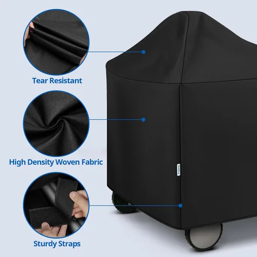 Miniatura 5 de SunPatio Funda impermeable para parrilla Weber de 22 pulgadas para parrilla Weber Performer Premium Deluxe, RecTeq, Char-Griller, en comparación