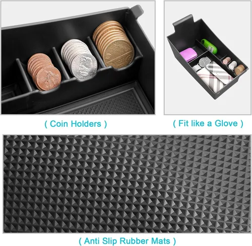 Miniatura 3 de CDEFG Bandeja organizadora de consola central HR-V 2025 2026 para Honda HR-V 2023-2026, accesorios para consola media, bandeja de reposabrazos, caja