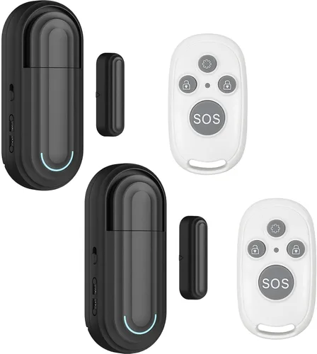 Miniatura 12 de Alarmas para puerta de piscina para seguridad del hogar, volumen de 0 a 120 dB ajustable con 4 modos, alarma de puerta inalámbrica con control
