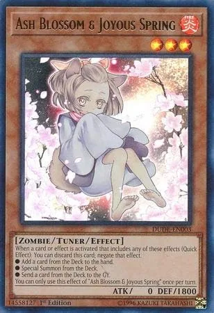 Yu-Gi-Oh! - Flor de fresno y primavera alegre (Arte alternativo) - DUDE-EN003 - Ultra Raro - 1ª Edición - Duel Devastator