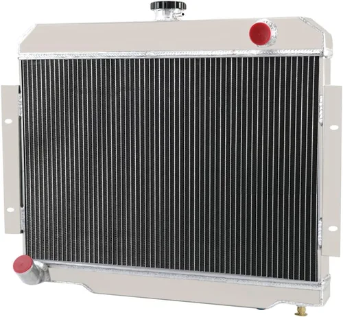 Miniatura 2 de Radiador CC583 compatible con Jeep CJ5 CJ6 CJ7 1972-1986 y Scrambler AT/MT 1981-1985, radiador de aluminio completo de 4 filas + 2 ventiladores