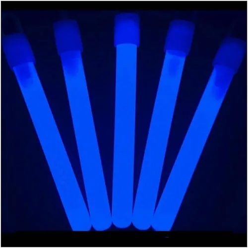 Glow Sticks al por mayor al por mayor, 100 barras de luz azules de 4 pulgadas. Color brillante, ¡a los niños les encantan! Brillan de 8 a 12 horas,