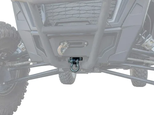 Miniatura 2 de SuperATV Placa de enganche delantero/gancho de remolque delantero para Polaris RZR XP Turbo / XP 4 Turbo 2019+ 2019 - Incluye grillete de 1/2