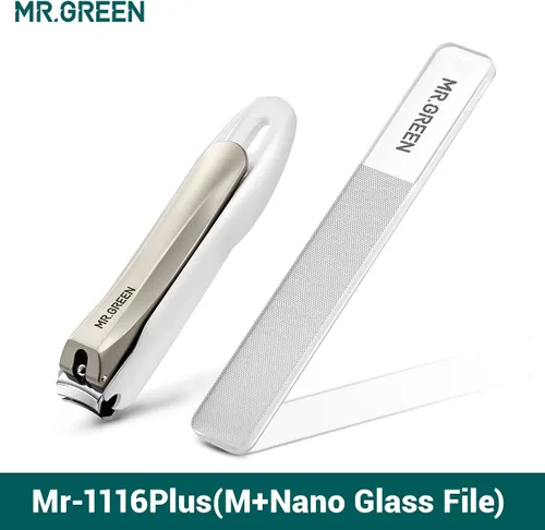 Miniatura 8 de MR.GREEN Cortaúñas antisalpicaduras, cortador de uñas de acero inoxidable, herramientas de manicura, tijeras de uñas, diseño desmontable, recortador