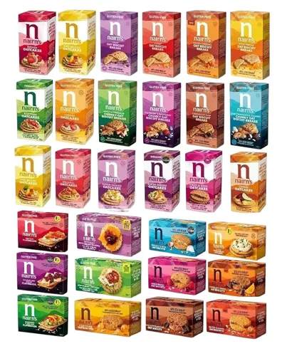 Nairn's ELIGE CUALQUIER 6 Galletas de avena sin gluten y sin gluten, pasteles de avena, galletas, panes planos. Sabores inc. Chips de chocolate,